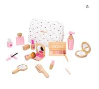 Children's Wooden Make-Up Set, Make Up Games, Imitation Wood Toy with Tattoo,Pretend Play Set Beauty Make Up Wooden Makeup Toys Kits Cosmetic Toys