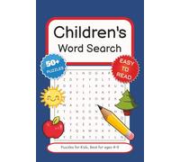 Children's Word Search Puzzle Book: Children's Word Search Puzzle Book: Word Searches with Easy to Read Print about animals, school, nature and More | ... kids, children, school, activities, learning