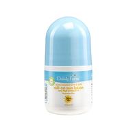 Childs Farm Kids And Baby Lotion solaire roll-on SPF 50plus résistante à l'eau UVA et UVB Très haute protection Convient aux peaux sèches, sensibles et sujettes à l'eczéma 50 ml, blanc, 1, 85,65 g