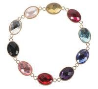 CHILDWEET 10 Pièces Connecteur Ovale en Métal Pendentif Œil de Chat Vintage, Breloque Élégante et Sûre Fabrication de Bijoux DIY Lors de Fêtes et Activités