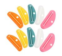 CHILDWEET 10 Pièces Mini Tube Squeezer Roller Manual Toothpaste Dispenser For Hand And Facial Cleanser Portable Compact Tube Clip With Hanging Hole For Efficient Squeezing And Organized