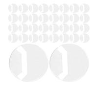 CHILDWEET 100 pièces Round Badge Cover Case Protective Sleeve 63 MM Plastique Anti-scratch Transparent For Display Storage