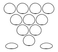CHILDWEET 12 Pièces Bandes Élastiques Antichoc pour Microphone Anneau en Caoutchouc pour Microphone Caoutchouc Noir Installation Facile et Bras de Micro Studio D’enregistrement et Bureau