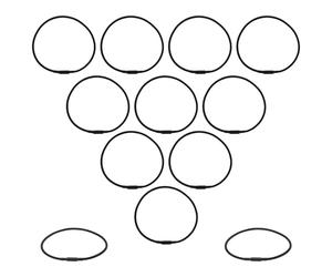 CHILDWEET 12 Pièces Bandes Élastiques Antichoc pour Microphone Anneau en Caoutchouc pour Microphone Caoutchouc Noir Installation Facile et Bras de Micro Studio D’enregistrement et Bureau