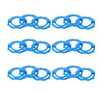 CHILDWEET 18 Pcs Support de Base pour Tête de Rasoir, Kit de Bague de Retenue pour Tête de Rasoir, Plastique Bleu, Compatible S5000, Remplacement Facile, Faible Vibration, Salle de Bain