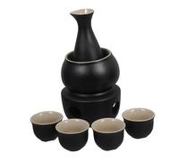 CHILDWEET 1ensemble Pot à Sake Céramique Avec Tasses Chauffe-saké Et Réchaud Pour Restaurants Et Réunions Familiales