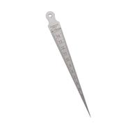 CHILDWEET 1pièce Jauge de Soudure Métrique Acier Inoxydable Jauge Inspection Biseautée Double Face Outil de Mesure pour Contrôle de Soudage et Mécanique