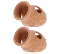 CHILDWEET 2 pièces cachettes d’Aquarium en céramique pour Poissons | Surface lisse, usage en aquarium marin ou bac à poissons, ne se décolore pas dans l’eau, attire l’attention des poissons
