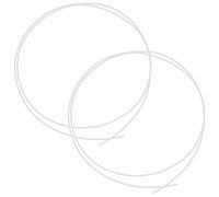 CHILDWEET 2 Pièces Corde de Filet pour Panier de Basket-Ball en Nylon Blanc | Installation sans Outil, Résistante à Corrosion, pour Anneau et Filet, Entretien Extérieur, Remplacement Rapide