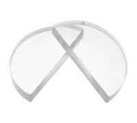 CHILDWEET 2 Pièces Lentilles Convexes Verre Semi-circulaires pour Matériel Enseignement Physique Effet Convergent Légères et Portables Accessoires Optiques Éducatifs