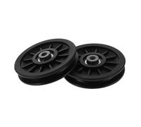 CHILDWEET 2 Pièces Poulie de Remplacement Pa 105mm Roulements Renforcés | Polyamide Solide, Faible Entretien, Minimise la Résistance, pour Réparation Rapide en Salle de Sport et Usage Domestique