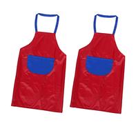 CHILDWEET 2 Pièces Tablier de Peinture Garçon Fille Tablier Étanche PVC pour Activités Artistiques Cuisine et Peinture
