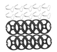 CHILDWEET 20 Ensembles Kit Crochets Métalliques et Clips Verrouillage pour Housses Siège Auto Fixation Robuste Antidérapante Protection Les Taches et Usure Accessoires Ancrage pour