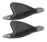 CHILDWEET 2pcs Ailerons de Paddleboard en PVC Noir, Accessoires Paddle Faciles à Pivoter pour Manœuvres D'équilibre et Direction, Séparateurs d'eau pour Plage
