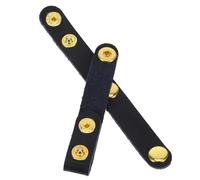 CHILDWEET 2pcs Clips de Fixation en Métal pour Poignée de Paquet à Main, Ajusteur de Longueur Réglable et Design Sécurisé, Accessoires Pratiques pour Bandoulière Noire