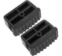 CHILDWEET 2pcs Embouts Antidérapants pour Pieds D'échelle en Caoutchouc Noir, Protection du Sol Surface Portante Élargie, pour Escabeau Domestique