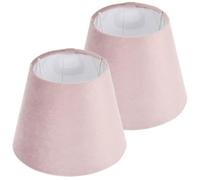 CHILDWEET 2pièces Lot de Abat-jours Tissu avec Doublure Velours Blanche Compatible pour Lampe de Bureau et Lampe de Table Décoration Lumineuse Douce et Facile à Installer Accessoires