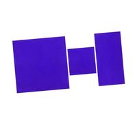 CHILDWEET 2pièces Plaque De Verre Bleu Au Cobalt pour Expériences De Chimie Résistant Chaleur Réutilisable pour Laboratoire