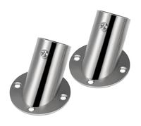 CHILDWEET 2pièces Support Angle INOX pour Tringle à Rideau et Barre à Serviettes Fixation Murale Robuste Acier Inoxydable Installation Facile pour Salle de Bain et Placard