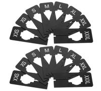 CHILDWEET 32 Séparateurs Rectangulaires en Plastique pour Vêtements Indications de Taille, Organisateurs pour Placards et Rangement Suspendu Armoire Bébé