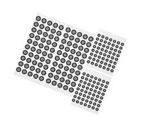 CHILDWEET 4 feuilles Marqueurs Réfléchissants pour Scanner Stickers Noirs Points de Positionnement pour Scanner Bibliothèque Compatible Portable et Industriel