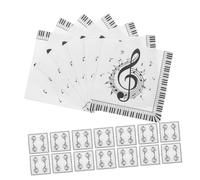 CHILDWEET 40 pièces Serviettes Papier Notes Musique Jetables Lot Décoratives Robustes pour Fête Anniversaire Mariage Fête Musicale