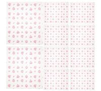 CHILDWEET 50 Feuilles de Papier Cuisson Anti-graisse Motif Fleurs de Rose Délicates, Papier Alimentaire Sûr et Réutilisable pour Emballage Sandwich Hamburger et Pâtisserie