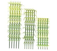 CHILDWEET 50 PièCes Mini Arbres Bambou Artificiels, 3 Tailles, DéCorations pour ModèLes, Dioramas, Paysages Miniatures, Vert