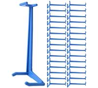 CHILDWEET 50pcs Cintreuse de Branches en PE Bleu pour Arbres Fruitiers, Outil de Pliage Ajustable Évitant L'emmêlement, pour Jardinage et Formation des Plantes
