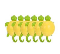 CHILDWEET 6 Pièces Crochet Adhésif Mural Tortue Verte, sans Perçage | Plastique, Rangement Gain de Place, pour Paquet à Main et Cartables, Usage Salle de Bain ou Entrée