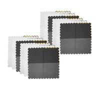 CHILDWEET 60 Pièces Serviettes Papier Élégantes Noires et Blanches avec Bordure Dorée Absorbantes et Jetables pour Anniversaire Dîner Mariage et Fête