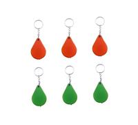 CHILDWEET 6pièces Lot de Mini Loupes Pliantes Porte-clés Grossissement Accessoires Portables pour Décoration Et Apprentissage Extérieur pour Garçon Fille Et Adultes Orange Et Vert