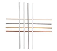 CHILDWEET 8 Pièces Bâtons Métal Bois Plastique pour Bricolage Matériaux de Physique Expérimentale Polyvalent pour Laboratoires et Recherche