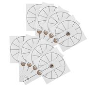 CHILDWEET 8pcs Règle en Papier Gradué Blanc pour Horloge Murale Soi-même, Léger et Pratique pour Améliorer les Compétences en Bricolage