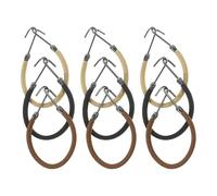 CHILDWEET 9 Pièces Lot D'élastiques à Cheveux à Crochets en Métal et Nylon avec Cordon Élastique Léger, Réduit la Pression du Cuir Chevelu, pour Coiffures Décontractées et Queues de Cheval