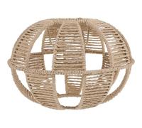 CHILDWEET Abat-jour Papier Tissé Style Rétro Petit Plafonnier Décoratif Rotin Synthétique Protection de Lampe Élégante pour Salon et Restaurant