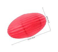 CHILDWEET Abat-jour Pliable en Papier Rouge Grand Format, Lanterne Suspendue Décorative pour Fête et Mariage, Abat-jour de Lanterne en Papier Style Campagnard, Ornement Suspendu