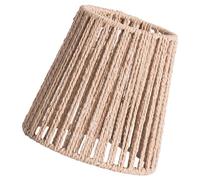 CHILDWEET Abat-jour Rustique en Corde de Papier Tressé pour Lampe Suspendue E27, Décoration Artistique et Sûre pour Maison Style Champêtre et Esthétique