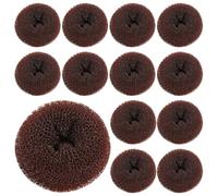 CHILDWEET Accessoire Cheveux Fille 15pcs Machine à Petits Pains en Nylon Café, Chignon Élégant de Beignet pour Événements et Spectacles