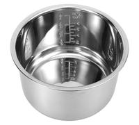 CHILDWEET Accessoire pour Cuisinière Électrique, Cuve Intérieure en Acier Inoxydable 4l Surface Lisse et Grosse Capacité, pour Cuisson du Riz et Préparation de Gâteaux