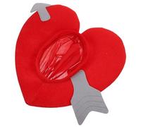CHILDWEET Accessoire Tête de Cœur Rouge Flèche Cupidon Bandeau Doux et Confortable Chapeau Saint-Valentin pour Costumes Cœur Amour pour Fêtes Anniversaires et Cosplay