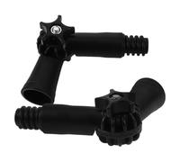 CHILDWEET Adaptateur D’angle 2 Pièces pour Balai à Embout Fileté Américain, Accessoire Robuste Compatible Plumeau Extérieur et Brosse à Toiles D’araignée, Nettoyage Fenêtres en Hauteur