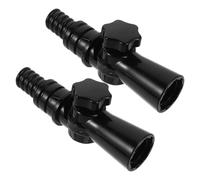 CHILDWEET Adaptateur D'angle Rotatif Matériau Abs Robuste, 2 Pièces, Accessoire Polyvalent pour Perche Télescopique et Balai pour Tâches de Nettoyage Domestique