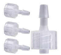 CHILDWEET Adaptateur de Verrouillage Luer Lock en Polypropylène 32 MM Kit 8 Pièces Raccord de Tuyau Intérieur Cannelé Résistant aux Produits Chimiques Usage Industriel et Manuel