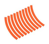 CHILDWEET Autocollant de Jante Réfléchissant pour Vélo Garçon Fille Bande Adhésive de Sécurité Fluorescente Orange Décoration Étanche pour Roues de Vélo Équilibre et VTT