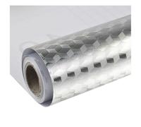 CHILDWEET Autocollant en Feuille D'aluminium Cuisine, Résistant à L'huile la Chaleur, Finition Brillante Argentée, pour Armoires et Carreaux de Céramique, 1 Rouleau