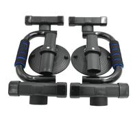 CHILDWEET Barre de pompes à poignée multifonction 1 paire en coton et PVC bleu avec pieds antidérapants pour exercices de musculation en salon