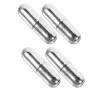 CHILDWEET Barres Agitateur Magnétique en Acier Inoxydable Argenté, Rotation Stable et Compacte, Lot de 4 pour Laboratoire et Mélange de Cocktails à Domicile Réutilisable