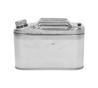 CHILDWEET Bidon Essence en Acier Inoxydable 10l avec Bec Flexible et Valve de Sécurité, Portable et Compact pour Réserve D'eau ou Carburant en Situation D'urgence