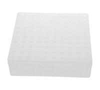 CHILDWEET Boîte de Lavage en Plastique 100 Compartiments Individuels et Trous à Mailles Quickdrain pour Flacons D'échantillonnage de Laboratoire Adaptée aux Nettoyeurs à Ondes Ultrasonores
